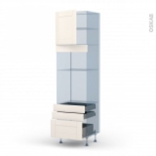 Filipen Ivoire Kit Renovation 18 Colonne Fourmo 3638 N1659 1 Porte 3 Tiroirs L60Xh217Xp60