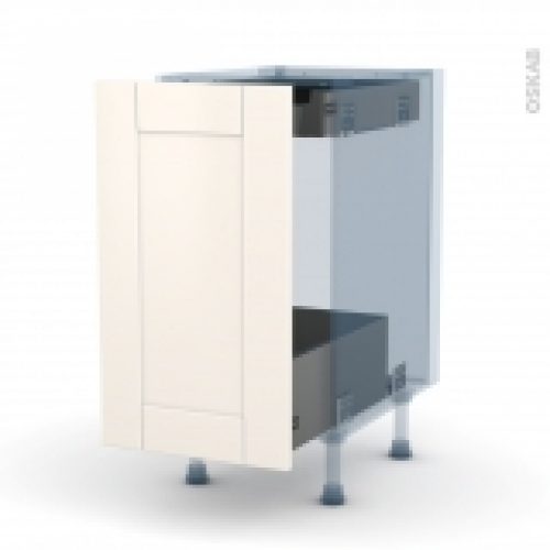 Filipen Ivoire Kit Renovation 18 Meuble Bas Coulissant 1 Porte 1 Tiroir Anglaise L40Xh70Xp60