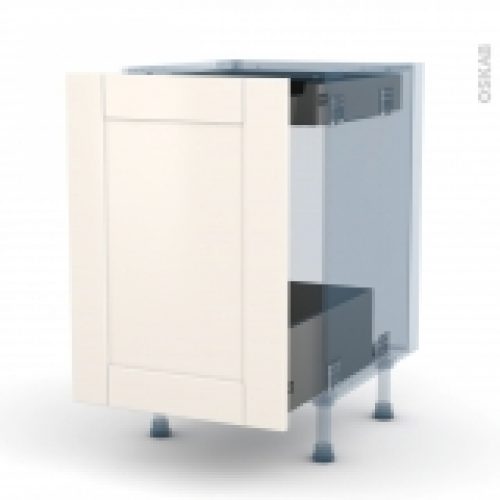 Filipen Ivoire Kit Renovation 18 Meuble Bas Coulissant 1 Porte 1 Tiroir Anglaise L50Xh70Xp60