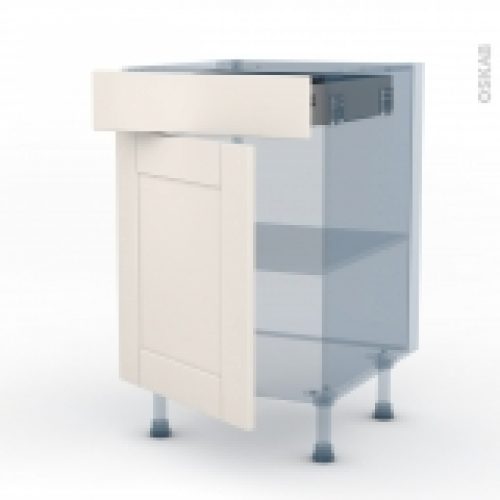 Filipen Ivoire Kit Renovation 18 Meuble Bas Cuisine 1 Porte 1 Tiroir L50Xh70Xp60