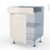 Filipen Ivoire Kit Renovation 18 Meuble Bas Cuisine 1 Porte 1 Tiroir L60Xh70Xp60