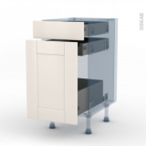 Filipen Ivoire Kit Renovation 18 Meuble Range Epice 3 Tiroirs L40Xh70Xp60