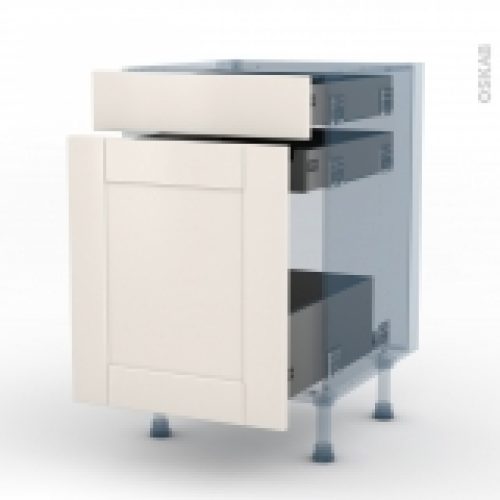 Filipen Ivoire Kit Renovation 18 Meuble Range Epice 3 Tiroirs L50Xh70Xp60