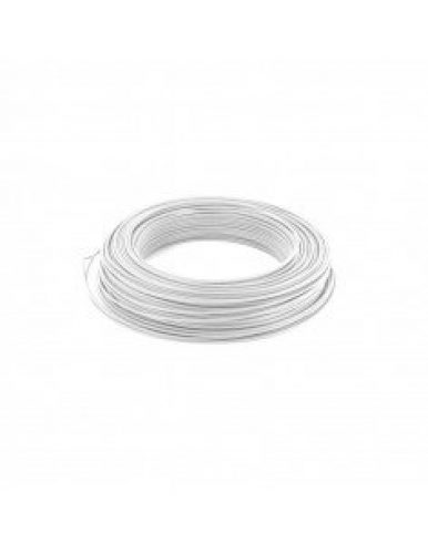 FILS ET CABLES – Fil électrique HO7VU 1.5mm² Blanc en 100m – 000505