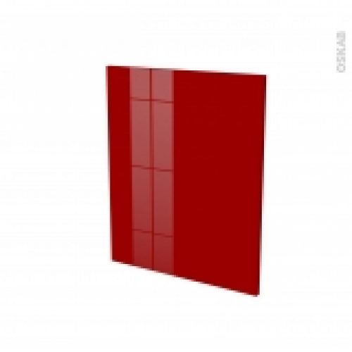 Finition Cuisine Joue N29 Ivia Rouge Avec Sachet De Fixation A Redecouper L58 X H57 X Ep16 Cm