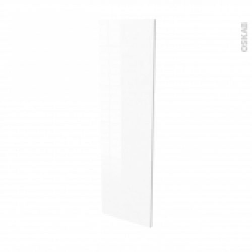 Finition Cuisine Joue N34 Ipoma Blanc Brillant Avec Sachet De Fixation L37 X H125 X Ep16 Cm