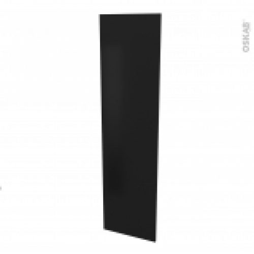 Finition Cuisine Joue N89 Ipoma Noir Mat Avec Sachet De Fixation L58 X H217 X Ep 16 Cm