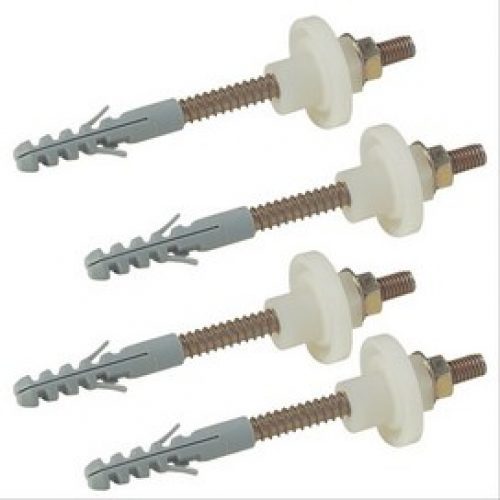 Fixation pour chauffe-eau avec écrou nylon Ø14×69 vendu par 4, vis 10×120