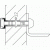 Fixation pour poignée inox  – montage apparent simple – STG 1222