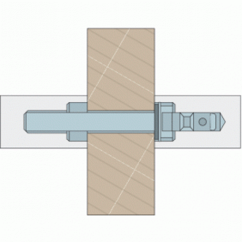 Fixation pour poignées série STG – montage droit par paire