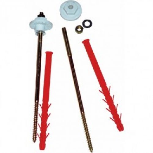 Fixations de lavabo à cheville longue pour paroi avec isolation