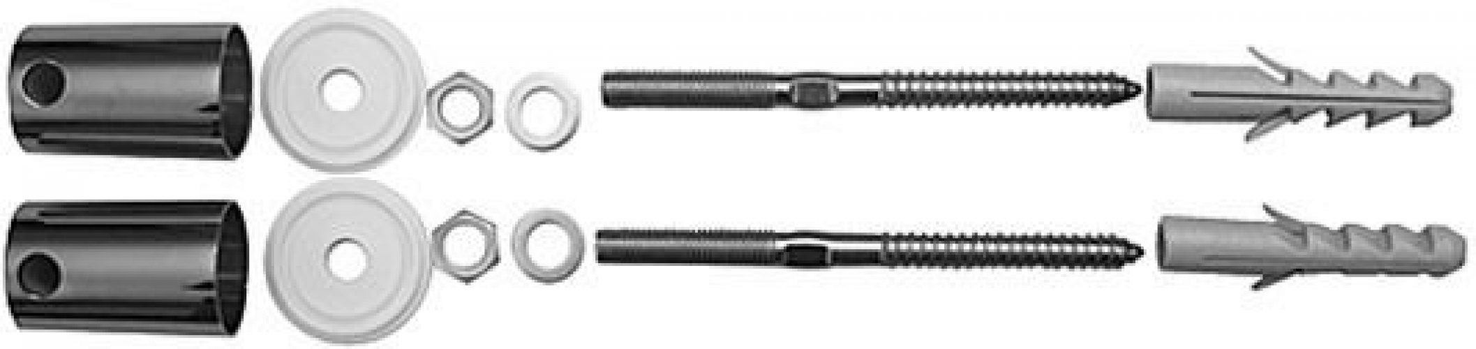 Fixations Duravit pour montage déversoir