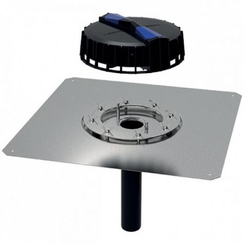 Fixations Geberit Pluvia Entrée d&rsquo;eau avec raccordement et bride de montage d56 (359109001)