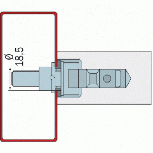 Fixations pour poignée STG – montage droit simple