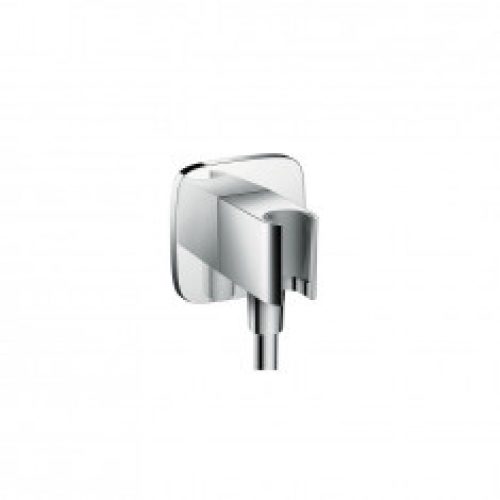 Fixfit Porter E Coude de raccordement flexible+support Douchette chromé Hansgrohe