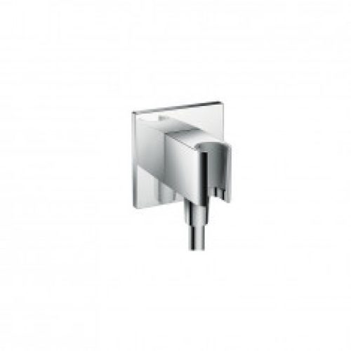 Fixfit Porter Square Coude de raccordement flexible+support Douchette chromé Hansgrohe