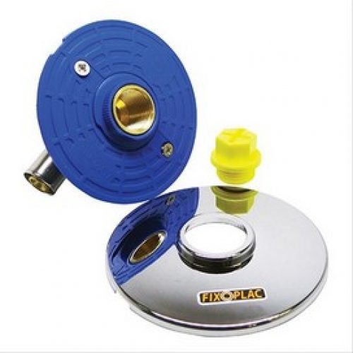 Fixoplac coudé Multicouche à sertir pour machine à laver Ø16-F1/2 »(15/21) avec robinetterie