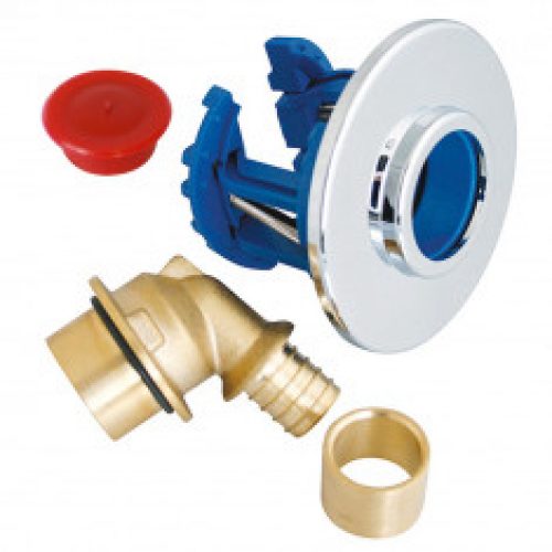 FIXOPLAC Machine à laver – PER Ø12 coudé à glissement – Femelle 1/2″ (15/21) – Somatherm