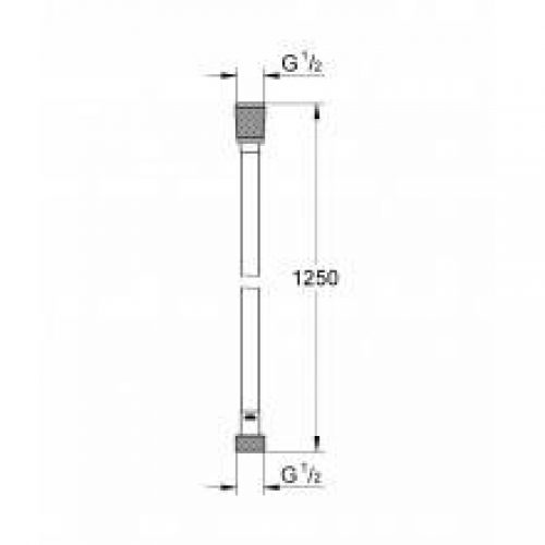 Flexible 1,25m Grohe Silverflex