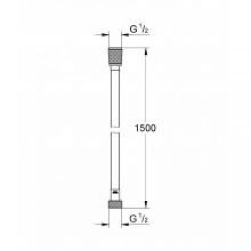 Flexible 1,5 m Grohe Silverflex