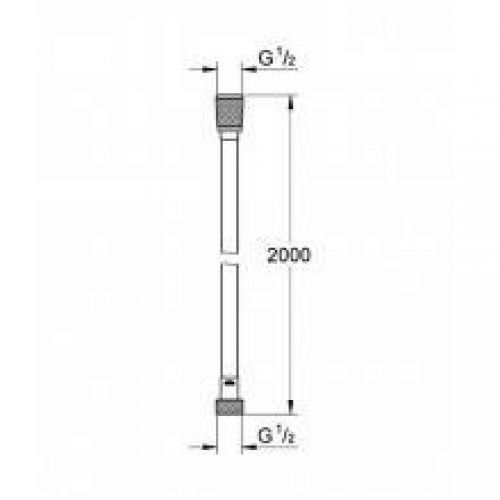 Flexible 2 m Grohe Silverflex