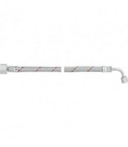 Flexible de bruleur fioul avec ecrou-raccord 3/8 et coude SR 6 LL R 750 mm, Weishaupt WL 10/WL 20