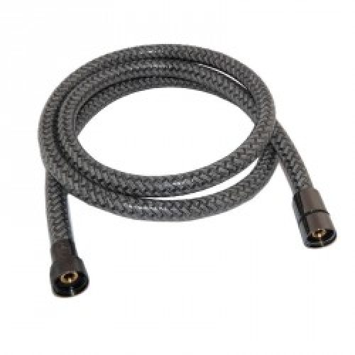 Flexible de douche 1.50m tressé PVC gris et noir