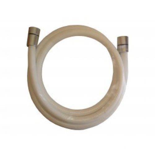 Flexible de douche blanc 150cm anti-torsion