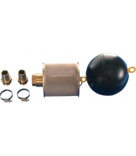 Flotteur 1&Prime; avec filtre fin inox 0,230 mm avec clapet anti-retour