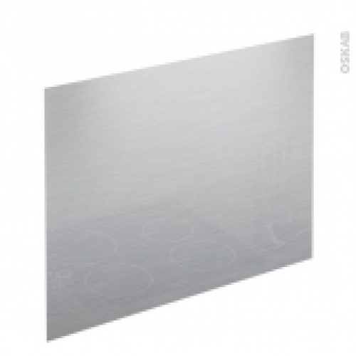 Fond De Hotte Cuisine Verre Finition Inox L90 X H65 X E04 Cm Planeko