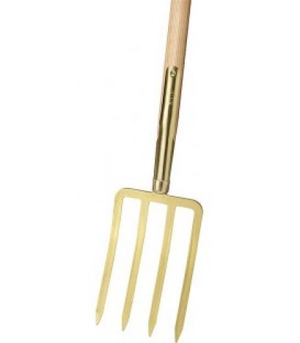 Fourche Ideal 4 dents, or, Virole manche en té