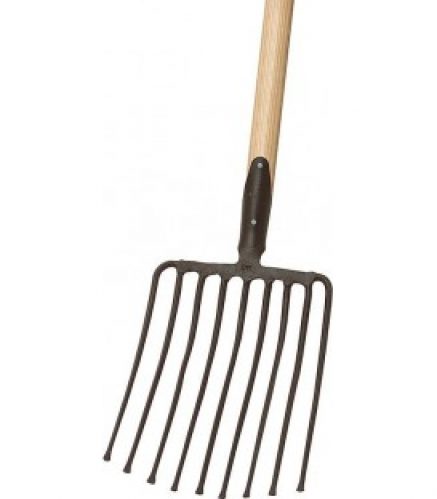 Fourche Ideal 9 dents, noir, sur ressort manche long