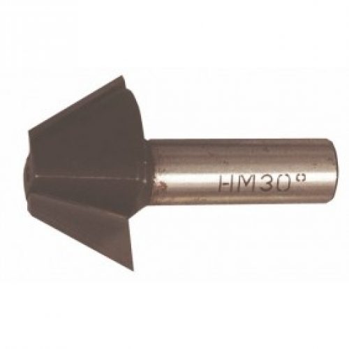 Fraise à plaquettes carbure brasées 2 coupes chanfrein