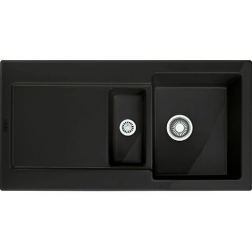 Franke Maris Evier encastrable céramique, 1 bac avec égouttoir et plage 1000 mm (124033)