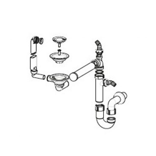 Franke Vidage Manuel pour évier 1 cuve…