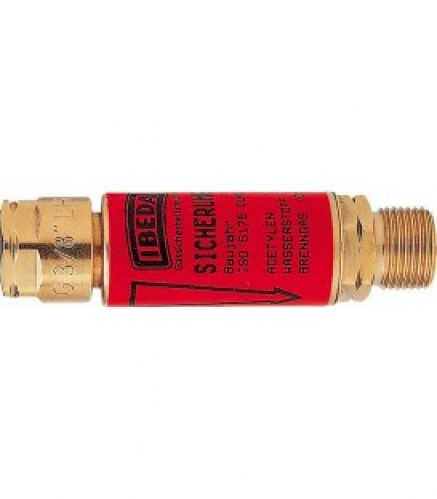 fusible anti-explosion pour acetylene tous gaz 3/8″ gauche rouge, pour reducteur de pression