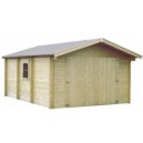 Garage en bois GAMAFOR – 3.86 x 5.50 m – ep.  28mm -…