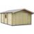 Garage en bois GAMAGRAN – 3.96 x 5.50 m – ep. 44mm -…