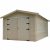 Garage en bois SOLID TRADITIONAL 18,19m² porte en bois