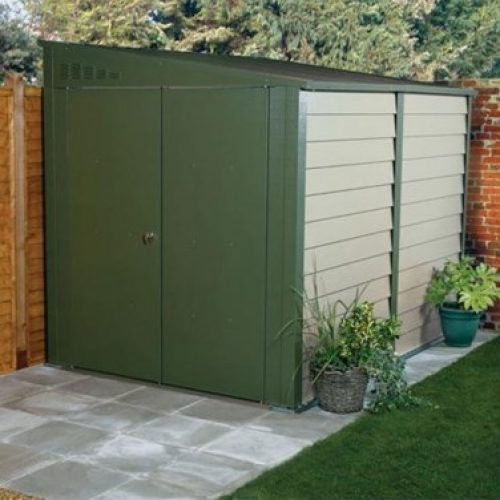 Garage moto métal TRIMETALS Titan 960 vert bicolore