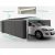 Garage métal EASYSHED gris ardoise 19.95m² grande longueur avec puit de lumière