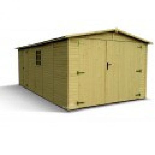 Garage panneaux brut – 3.03 x 5.88 m – Ep 19 mm – 17.40 m²