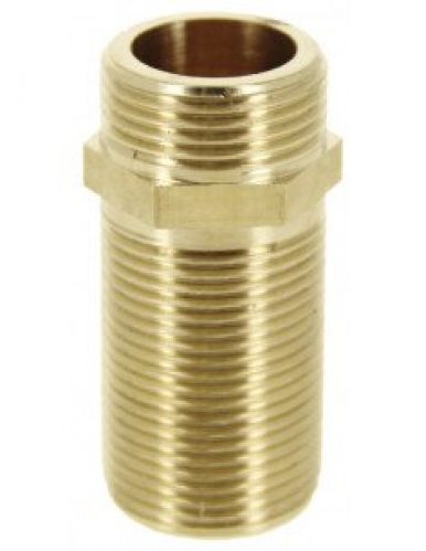 GARIS – Mamelon long double mâle 40mm 15/21 laiton  – D04103B