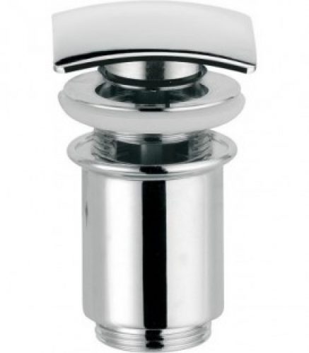 Garniture d&rsquo;écoulement DN32 (1/4&Prime;) Click Clack, Skyline chromé, avec trop-plein