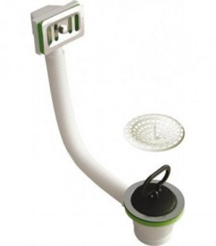 Garniture d&rsquo;ecoulement et trop-plein 11/2&Prime; x 70 mm sans grille de trop-plein avec trop-plein flexible