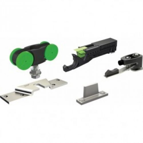 Garniture – guide, supports et roulettes – porte coulissante – SAF 40A