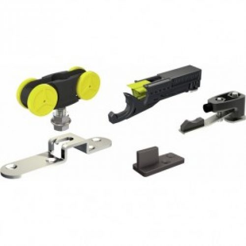 Garniture guide, supports et roulettes – porte coulissante – SAF 81A