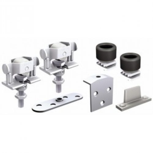 Garniture guides roulettes – porte coulissante vantail 40 kg – CADETTE