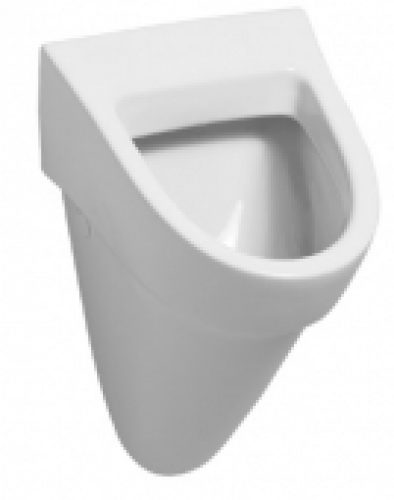 Geberit Flow – Urinoir, l&rsquo;approvisionnement en eau de l&rsquo;arrière, la sortie à l&rsquo;arrière