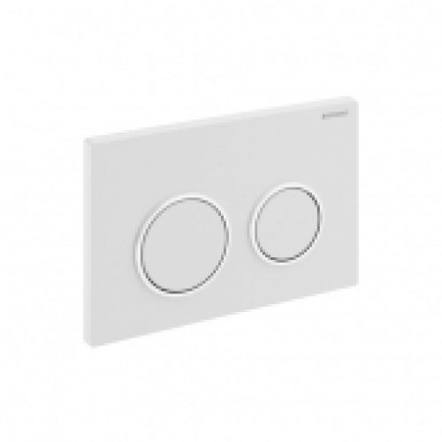 Geberit Kappa21 – Plaque de commande pour WC avec pour chasses d’eau à 2 volumes chrome ultra brillant / finition satin chrom…